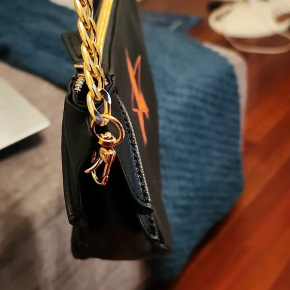 Jeffrey Stars Bat Bag NWOT W/Unbranded Chain - Picture 3 of 9